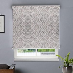 hippo printed blackout indoor roller blinds for windows royal-wall design rolling curtains corded roll up and down blind for home office 4x9 ft