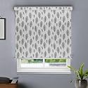 HIPPO Printed Blackout Indoor Roller Blinds for Windows LEAFWALL Design Rolling Curtains Corded Roll Up and Down Blind for Home Office (4X7 FT)