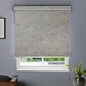 HIPPO Printed Blackout Indoor Roller Blinds for Windows Floret Design Rolling Curtains Corded Roll Up and Down Blind for Home Office (4X7 FT)