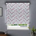 HIPPO Printed Blackout Indoor Roller Blinds for Windows Chevron Design Rolling Curtains Corded Roll Up and Down Blind for Home Office (3X7 FT)