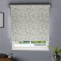 HIPPO Printed Blackout Indoor Roller Blinds for Windows Fern Design Rolling Curtains Corded Roll Up and Down Blind for Home Office (3X7 FT)