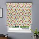 HIPPO Printed Blackout Indoor Roller Blinds for Windows Lantern-Curtain Design Rolling Curtains Corded Roll Up and Down Blind for Home Office (3X5 FT)