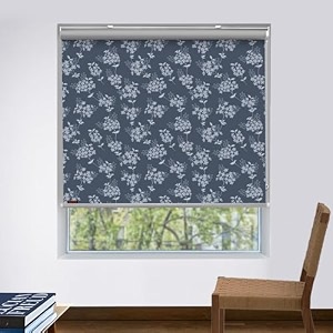 hippo printed blackout roller blinds for windows one click headrail for easy installation roll up down blind for home amp office solar-bunch 4ftx7ft