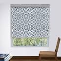 HIPPO Printed Blackout Roller Blinds for Windows, One Click Headrail for Easy Installation Roll Up Down Blind for Home &amp; Office (Moroccan, 4FTX9FT)