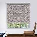 HIPPO Printed Blackout Roller Blinds for Windows, One Click Headrail for Easy Installation Roll Up Down Blind for Home &amp; Office (Royal-WALL, 3FTX5FT)