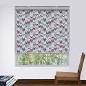 HIPPO Printed Blackout Roller Blinds for Windows, One Click Headrail for Easy Installation Roll Up Down Blind for Home &amp; Office (Chevron, 4FTX5FT)