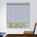 HIPPO Printed Blackout Roller Blinds for Windows, One Click Headrail for Easy Installation Roll Up Down Blind for Home &amp; Office (Bloom&amp;Smile, 4FTX9FT)