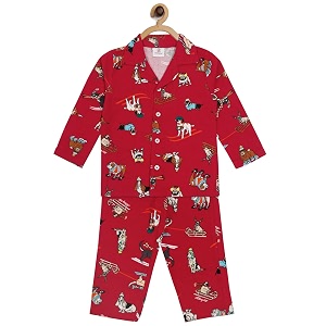 hippodrome unisex cotton cartoon night suit