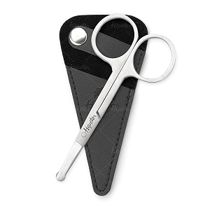 hipster nasal safety personal grooming scissor for cutting nose hair beard mustache and eyebrow  round tip amp travel friendly