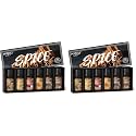 HIQILI Spice Fragrance Oil, Scented Oil 6x10ml for Candle Making Soap Slime, Fall Essential Oils for Diffuser Home, Cinnamon Pumpkin Vanilla Apple Cider Harvest Spice Fall Leaf, Christmas (Pack of 2)