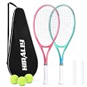 HIRALIY 27-Inch Tennis Racket for Adults with Ball and Carry Bag
