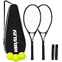 HIRALIY 27-Inch Tennis Racket for Adults with Ball and Carry Bag