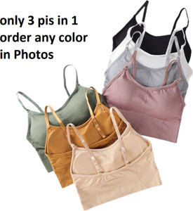 Hirrnik Women T-Shirt Lightly Padded Combo bra