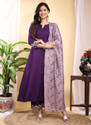 Hirvanti Fashion Women Kurta Palazzo Dupatta Set