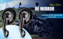 Hisa Enterprises Manual Rear View Mirror For Royal Enfield Hunter 350, Shotgun 650, Classic 350, Continental GT 650