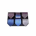 HISDERN Mens Ties Set 5PCS Collection Tie with Pocket Sqaure Formal Business Necktie Present Box Neckties Set for Men