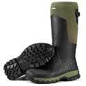 HISEA Men's Waterproof Tall Rubber Rain Boots Insulated Hunting Boots