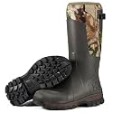 HISEA Men's Waterproof Tall Rubber Rain Boots Insulated Hunting Boots