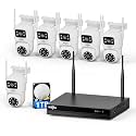 Hiseeu Wireless Security Camera, 6 Cam-Kit, 1TB HDD