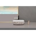 Hisre Ceramic Tabletop Washbasin/Tabletop Marble Basin/Countertop Basin for Living Room/Bathroom Sink (18 x 13 x 5.5 Inch)