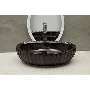 hisre designer table top vessel sink wash basin for bathroom  ceramic bathroom sink  wash basin over counter 19 x 135 x 55 inch style - 3 ce3304