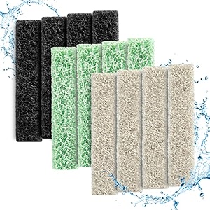 hitauing 12 count mixed pack filter pads for aquarium with ammoniaampcarbonampphosphate reducer fish tank filter pads for quietflow led pro model 20 and 75