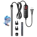 HITOP Compact Submersible Aquarium Heater -200W Digita Heater for Fish Tank Turtle Tank, for Saltwater and Fresh Water with Temperature Controller