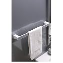 Wall Mounted Towel Hanger Self Adhesive Plastic Wall Mounted Napkin Towel Holder Stand for Kitchen Bathroom Wash Basin Toilet Laundry Pantry Towel Bar No Drilling 46.3CM Multi Color