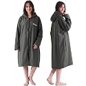 Hiturbo Microfiber Towel Surf Poncho: Absorbent Zippered Changing Robe