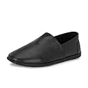 HITZ Men39s Black Leather Slip On Casual