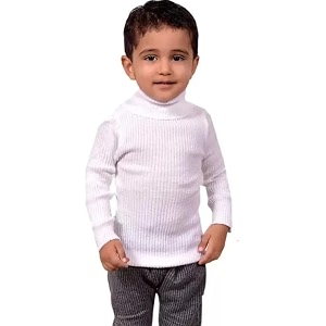 hyneck sweater baby casual winter full sleeve kids high neck for baby boys and baby girls in white color skivvyskeeveskivi sweater set