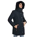 HIVER Euro Women's Nylon Waterproof Xtreme Winter Jacket, Woolen Interior, Waterproof Ski Jacket, -15°C Temperature Rating, Winter Snow Jacket for Minus Degrees
