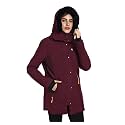 HIVER Euro Women's Nylon Waterproof Xtreme Winter Jacket, Woolen Interior, Waterproof Ski Jacket, -15°C Temperature Rating, Winter Snow Jacket for Minus Degrees