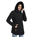 HIVER Euro Women's Nylon Waterproof Xtreme Winter Jacket, Woolen Interior, Waterproof Ski Jacket, -15°C Temperature Rating, Winter Snow Jacket for Minus Degrees