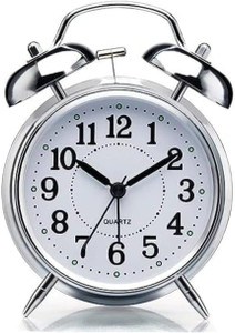 hiwaga analog silver clock