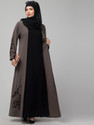 HIZFASON Nida Matte Solid Burqa With Hijab