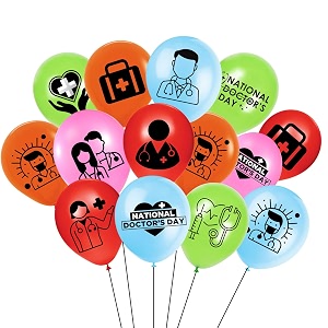 HK balloons 30Pcs National Doctors Day Printed