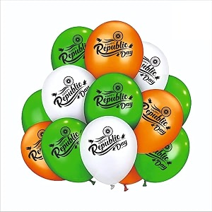 HK balloons 45Pcs Orange White Green Happy