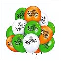 HK balloons 45Pcs Orange White Green Happy