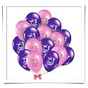 HK balloons Rubber 50Pcs 1St Birthday Decoration Items Pink &amp; Purple Balloon For Kids Baby Girl First Birthday Party Decoration Item For Princes Birthday Party Decoration