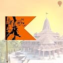 HK Balloons Jai Shree Hanuman Ji Printed Fabric Flag | Temple Decoration, Puja, Hanuman Jayanti, Ram Navami &amp; Religious Events | 36 x 48 Inch | Multicolor