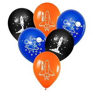 hk balloons pack of 30 space planet astronauts theme party balloons birthday decoration party supplies space themed balloons space themed balloons - multicolor