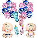 HK balloons Pack Of 36 Printed Baby Showerrubber Balloons Combo For Baby Girl Or Boy Arrival Decorations Baby Shower Party Decoration Items Balloon (Multicolor, Pack Of 36)
