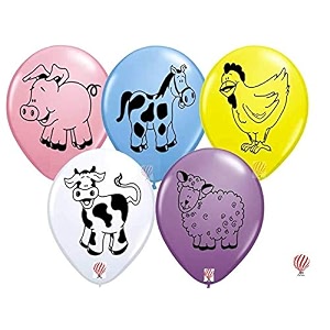 hk balloons farm animal printed balloons for kids learning activities birthday party decorations animal recognition game balloons preschool amp daycare educational balloons pack of 30