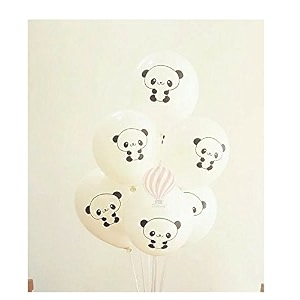 hk balloons cute face panda balloons white_pack of 30