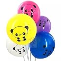 HK Balloons 30Pcs Panda Theme Decoration Printed Balloons Cute Panda Print party balloons Multi-color Theme Balloon Perfect for panda themed birthday party, baby shower decoration