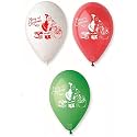 HK balloons Rubber Printed Merry Christmas Balloons For Christmas Decorations - Pack Of 100 (Merry Christmas Printed),Multi