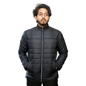 HK ENTERPRISES Star Mens Polyester Bomber Jacket