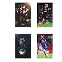HK PRINTS Lionel Messi Set of 4 Combo Flex Poster for Room (18x24-inch, Waterproof, Rolled) - Multicolour-F-4