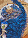HK TEX Embroidered Berhampuri Pure Silk Saree